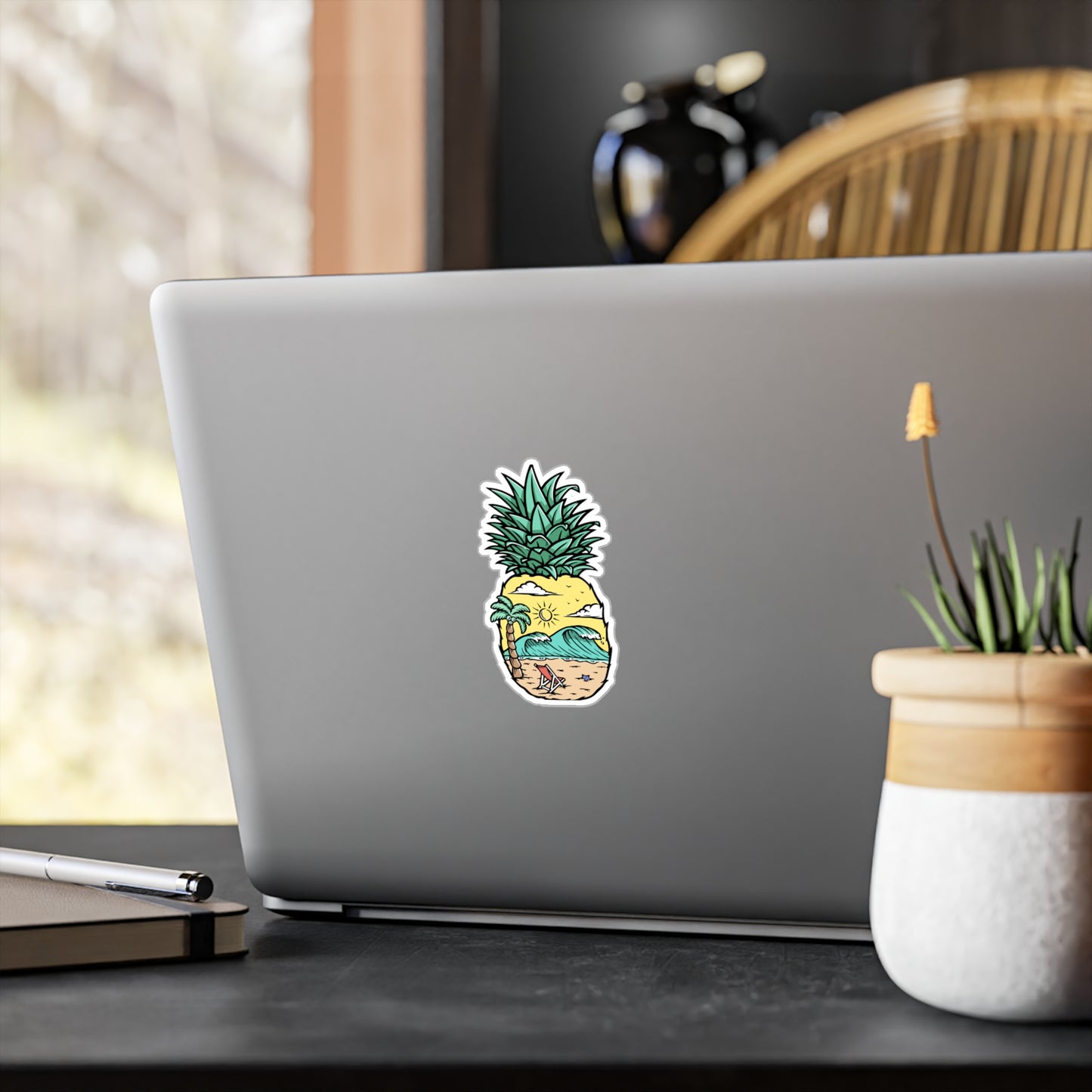 Pineapple Beach Kiss-Cut Vinyl Decals