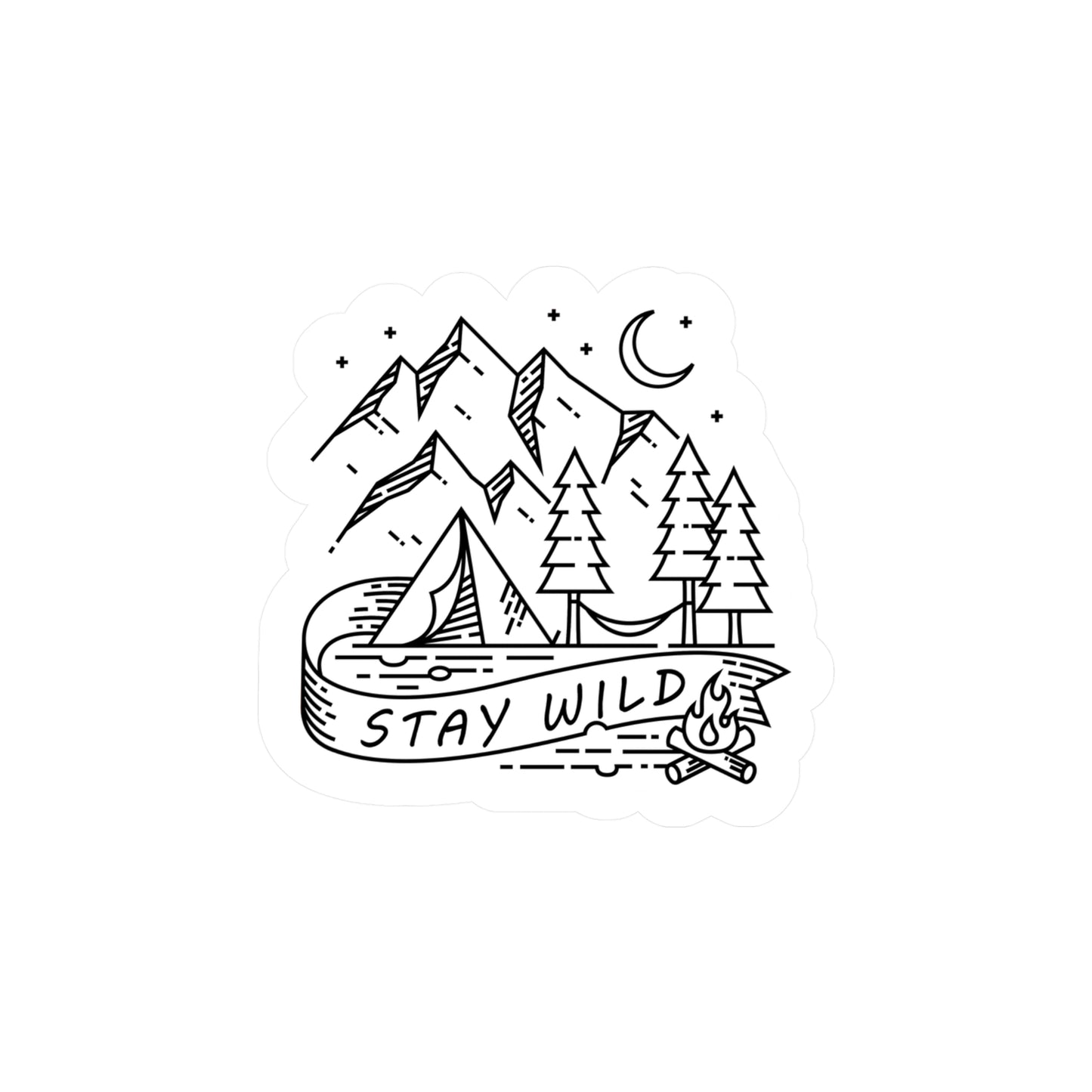 Stay Wild Kiss-Cut Vinyl Decals
