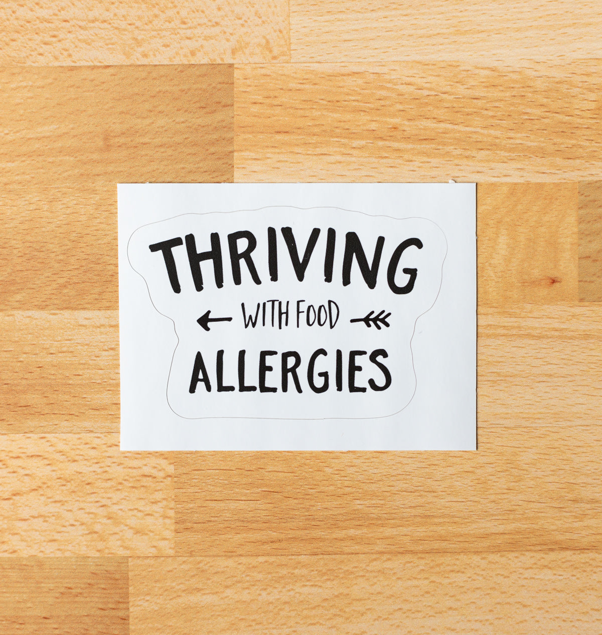 Thriving with Food Allergies Kiss-Cut Vinyl Decals