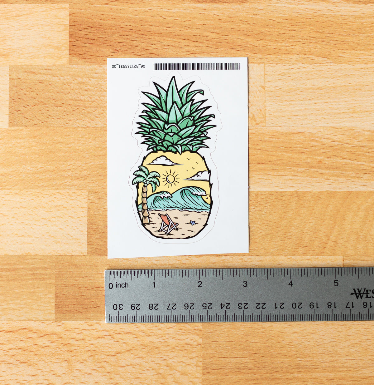 Pineapple Beach Kiss-Cut Vinyl Decals