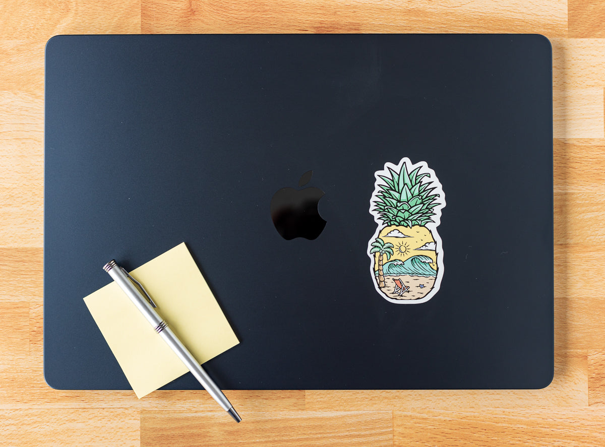 Pineapple Beach Kiss-Cut Vinyl Decals