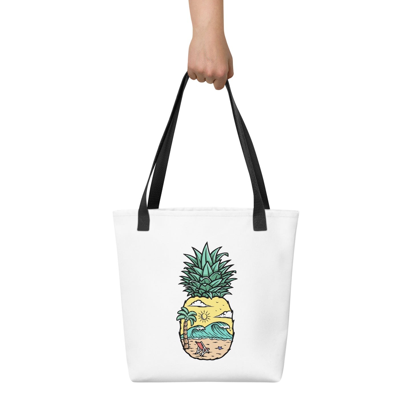 Bolso tote Pineapple Beach blanco