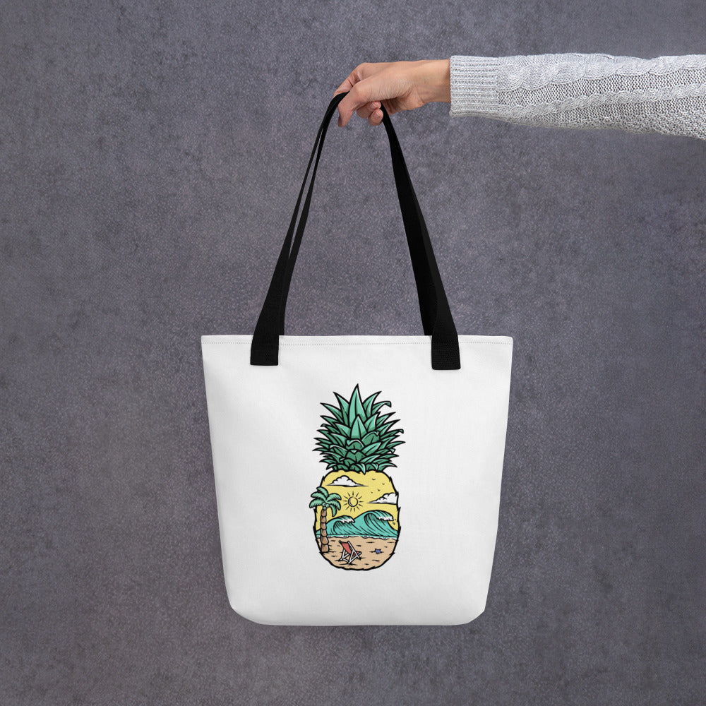 Bolso tote Pineapple Beach blanco