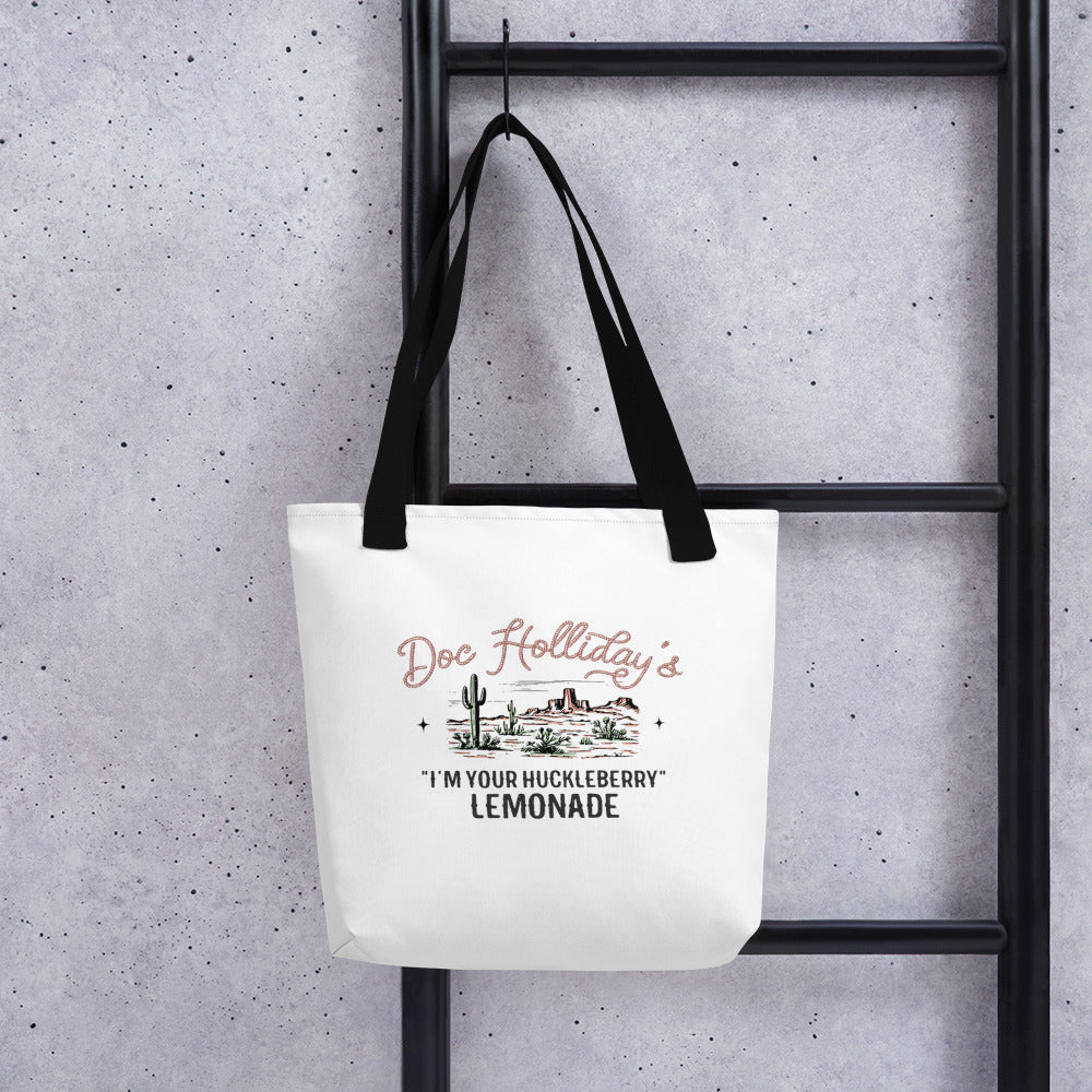 I'm Your Huckleberry White Tote Bag
