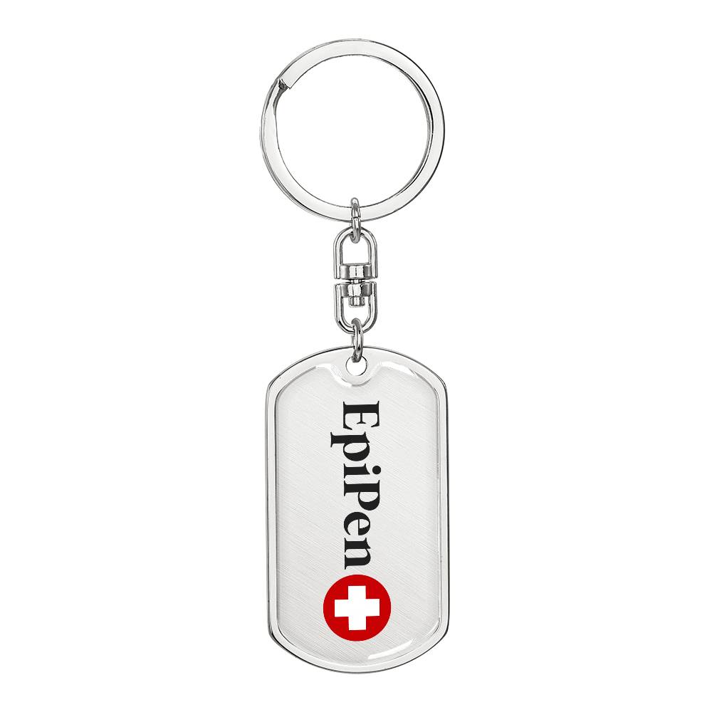 EpiPen Keychain - Dog Tag
