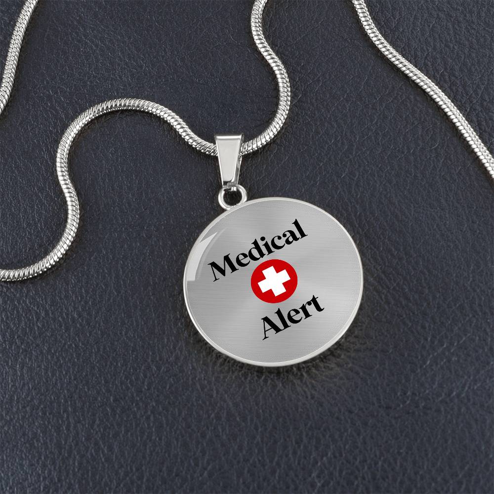 Medical Alert Necklace - Circle