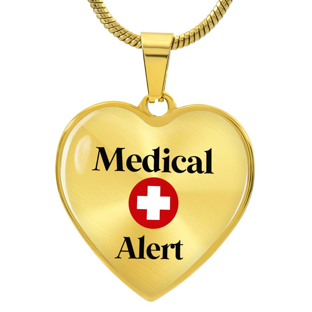 Medical Alert Necklace - Heart