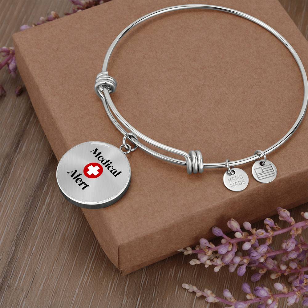 Medical Alert Bangle - Circle
