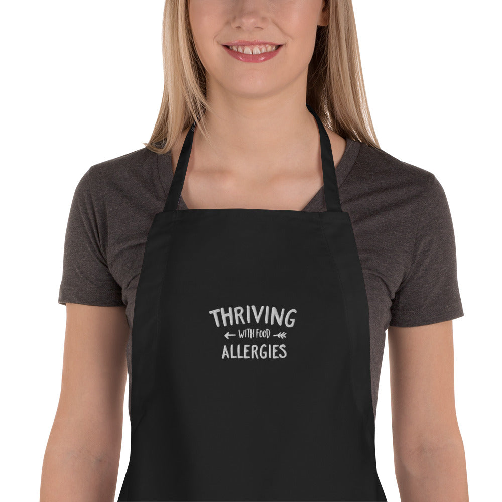 Thriving with Food Allergies Embroidered Apron