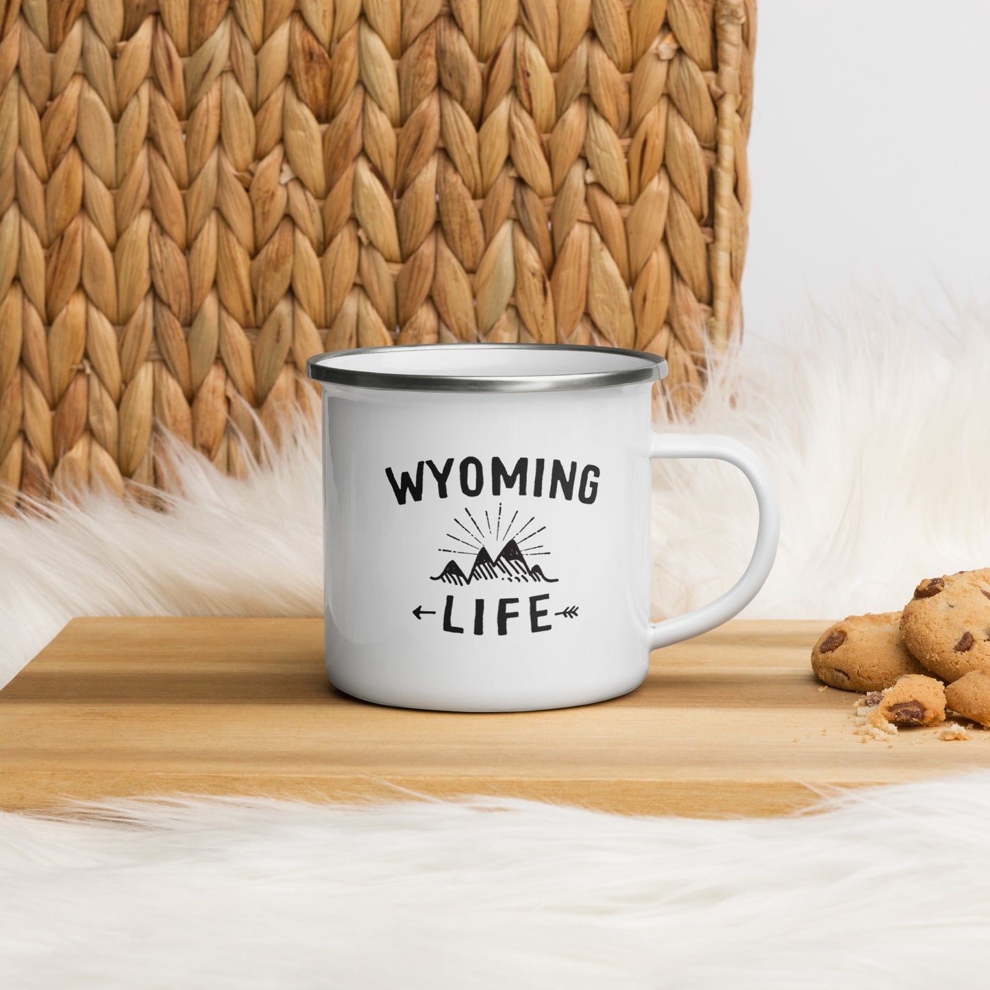 Wyoming Life Enamel Mug