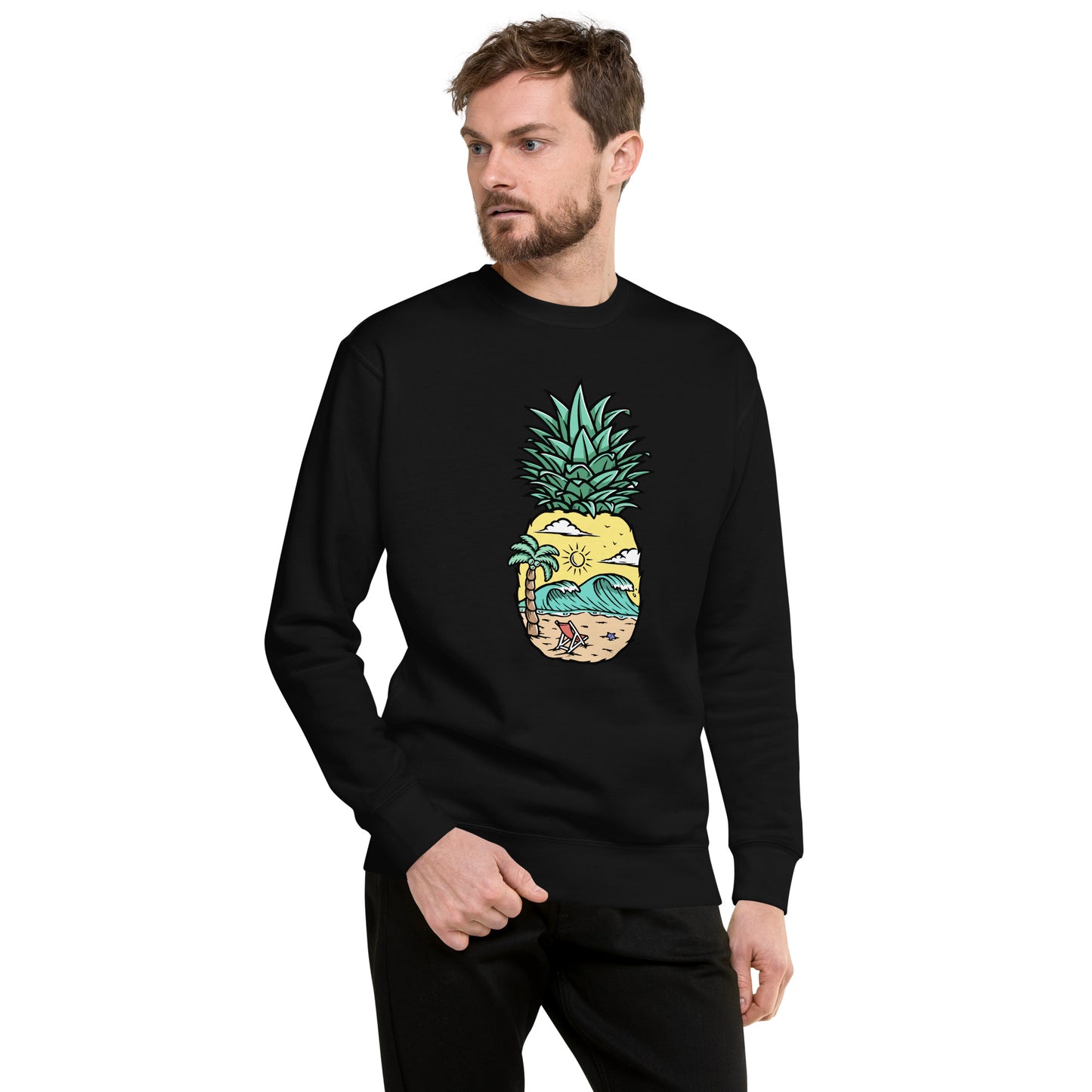 Pineapple Beach Unisex Premium Sweatshirt