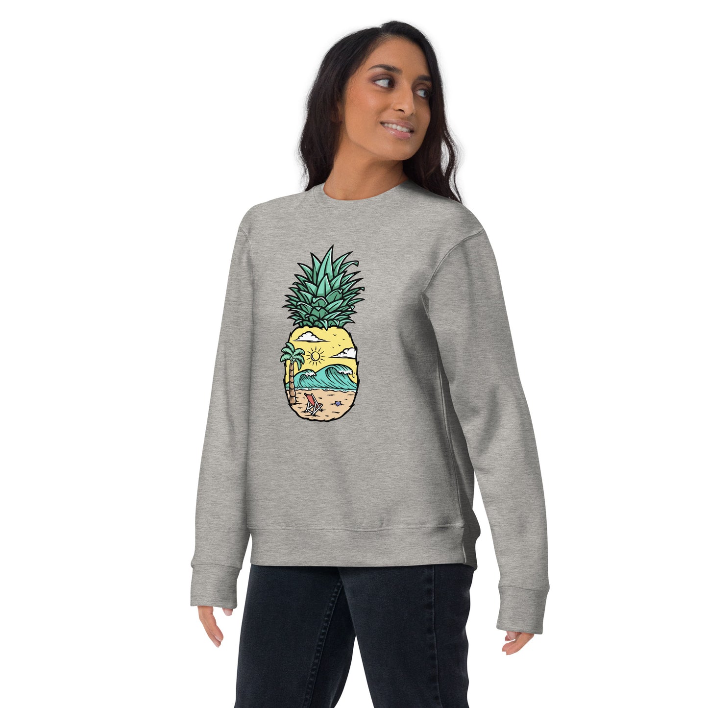 Pineapple Beach Unisex Premium Sweatshirt