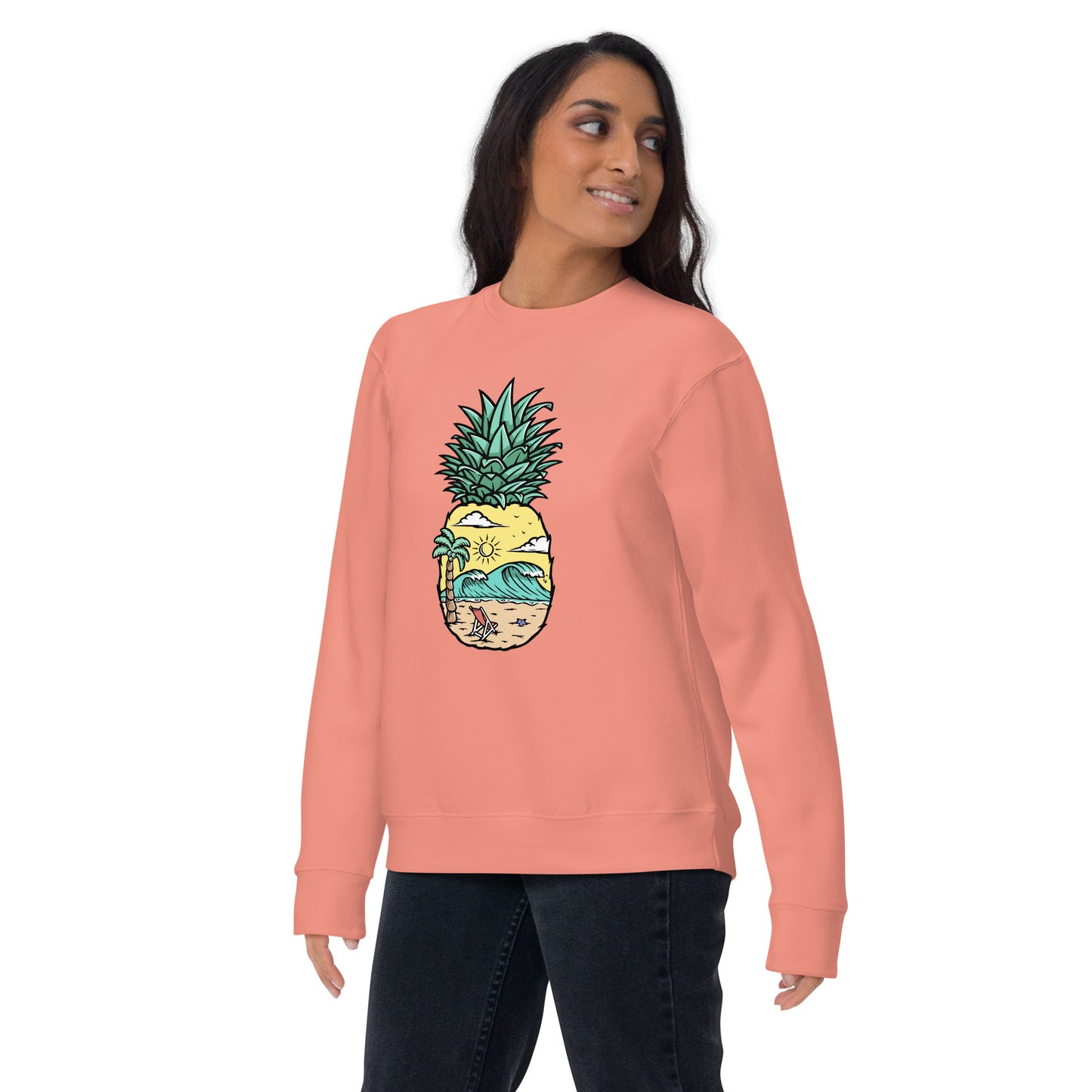 Pineapple Beach Unisex Premium Sweatshirt