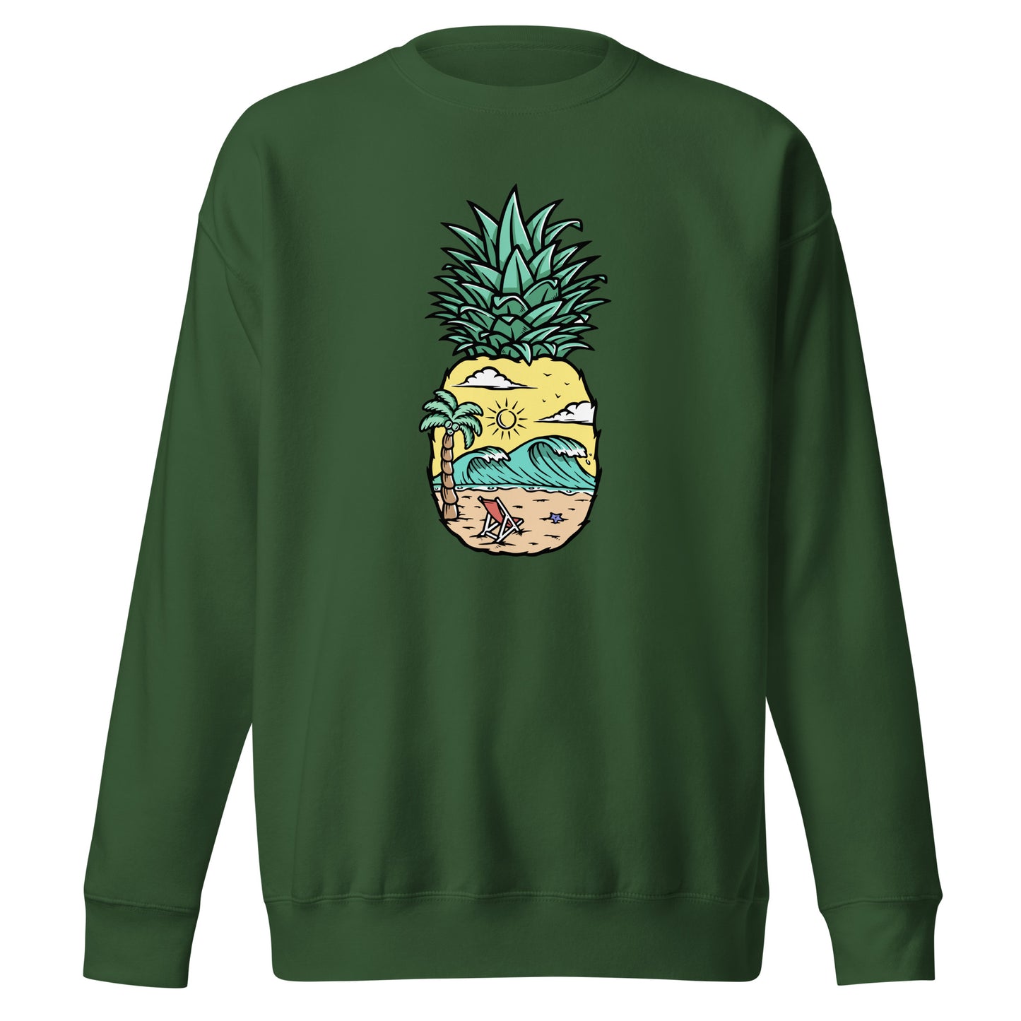Pineapple Beach Unisex Premium Sweatshirt