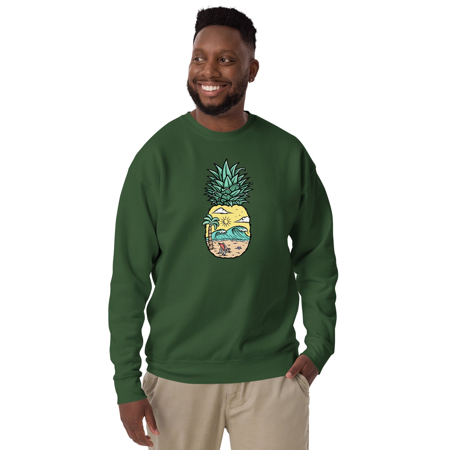 Pineapple Beach Unisex Premium Sweatshirt