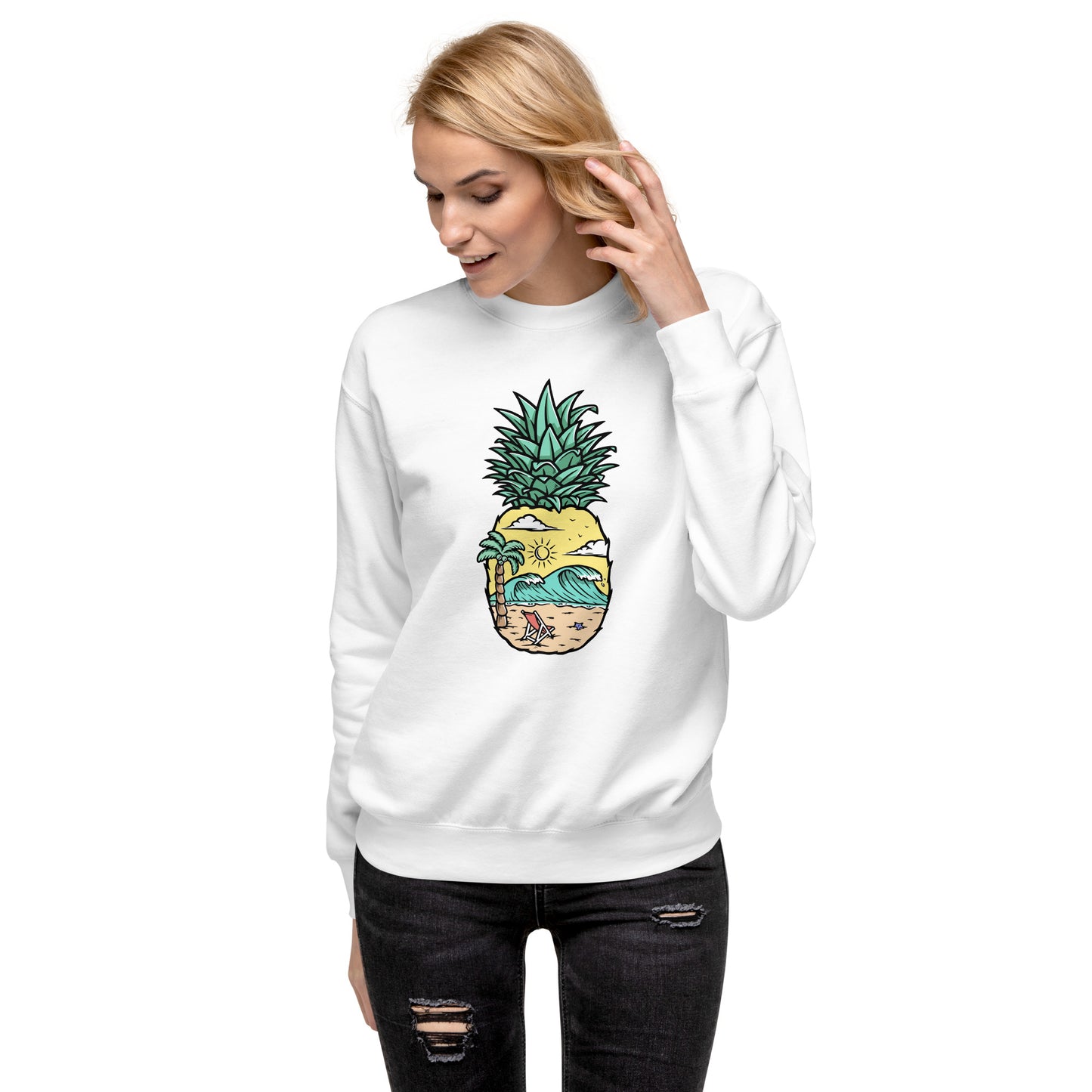 Pineapple Beach Unisex Premium Sweatshirt