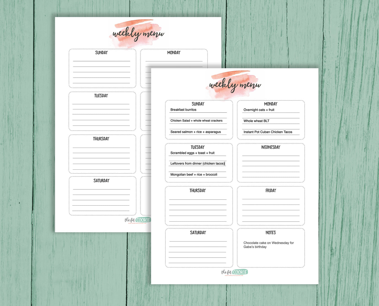Simple Meal Planner Kit