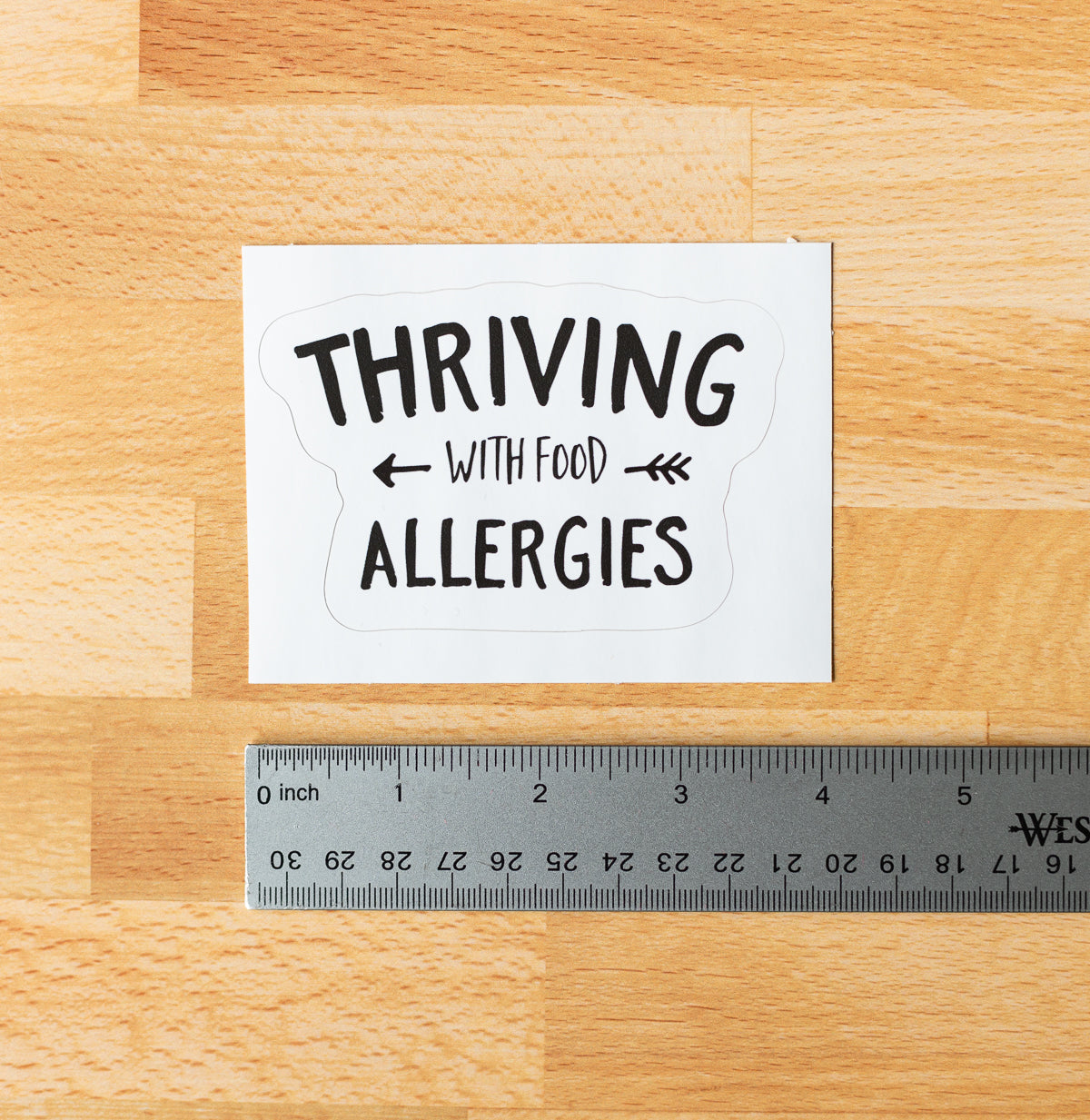Thriving with Food Allergies Kiss-Cut Vinyl Decals