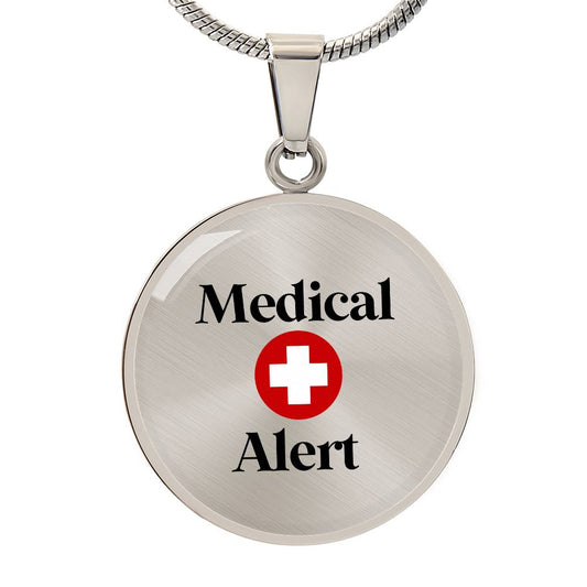 Medical Alert Necklace - Circle