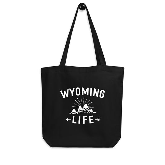 Wyoming Life Black Eco Tote Bag