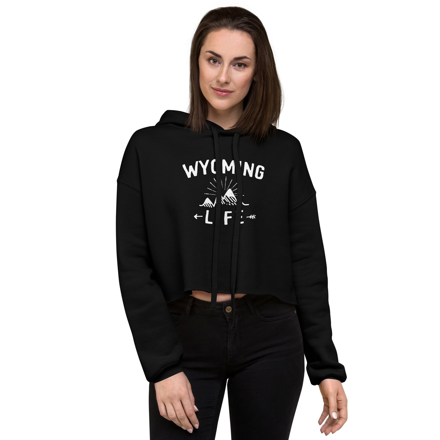 Wyoming Life Crop Hoodie