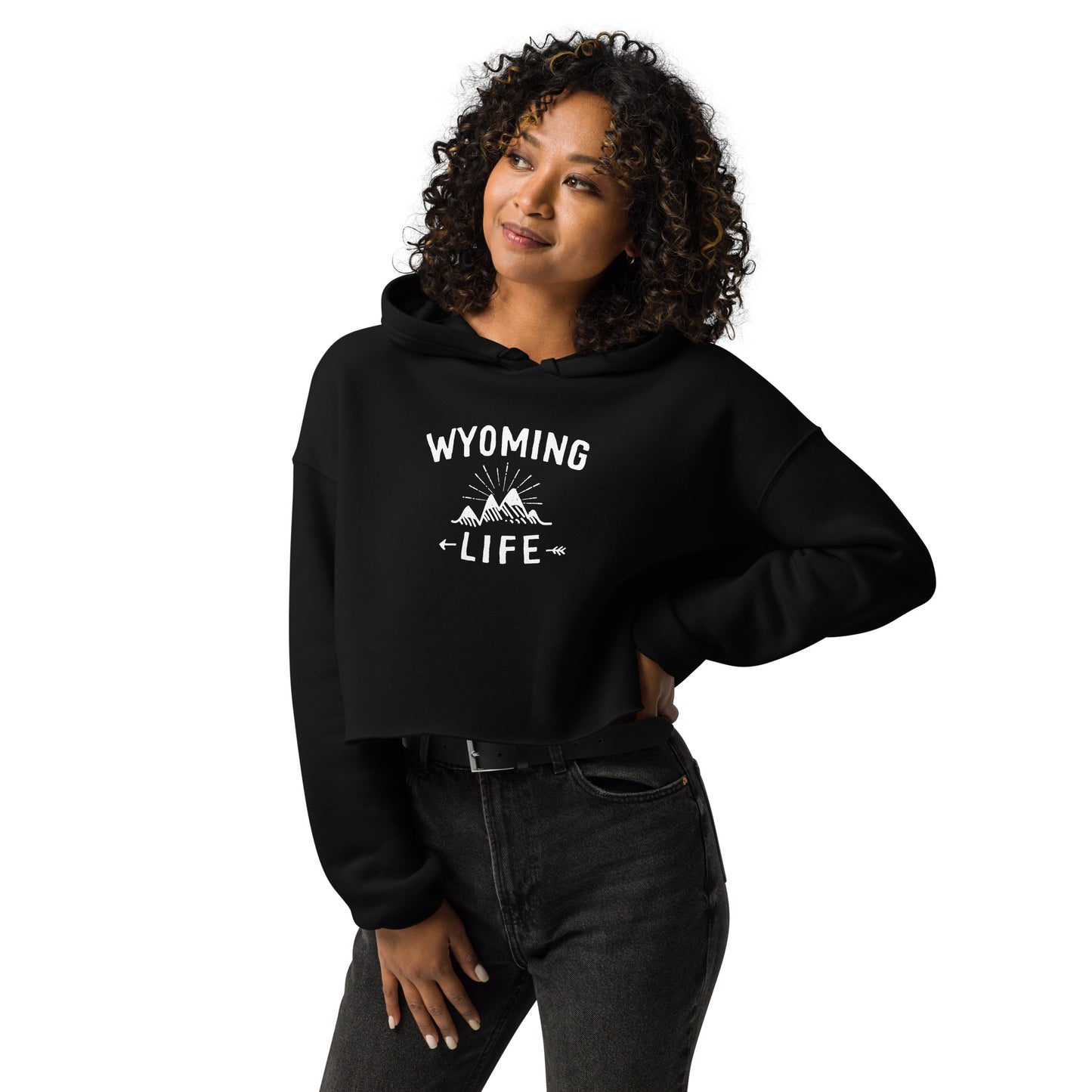 Wyoming Life Crop Hoodie