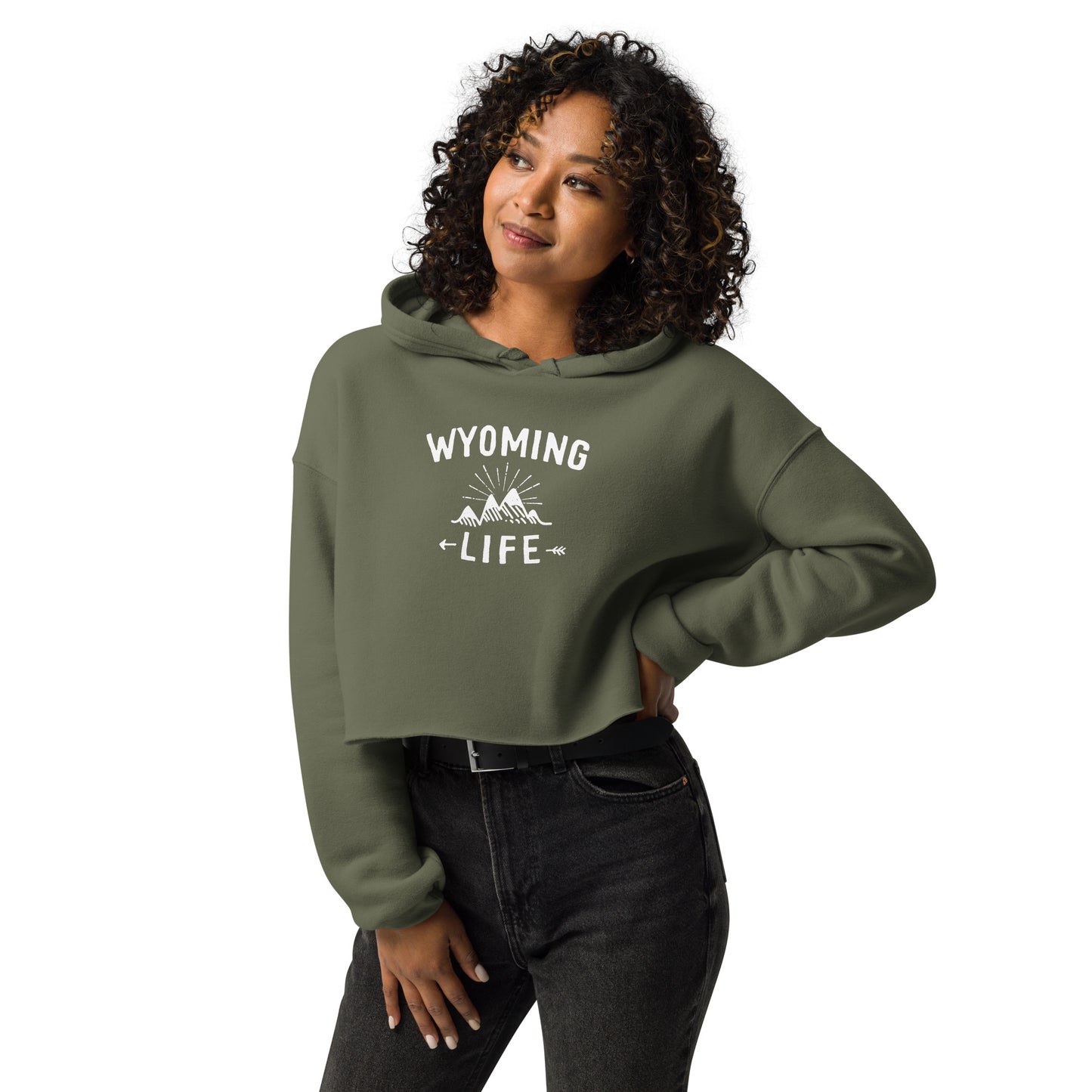 Wyoming Life Crop Hoodie