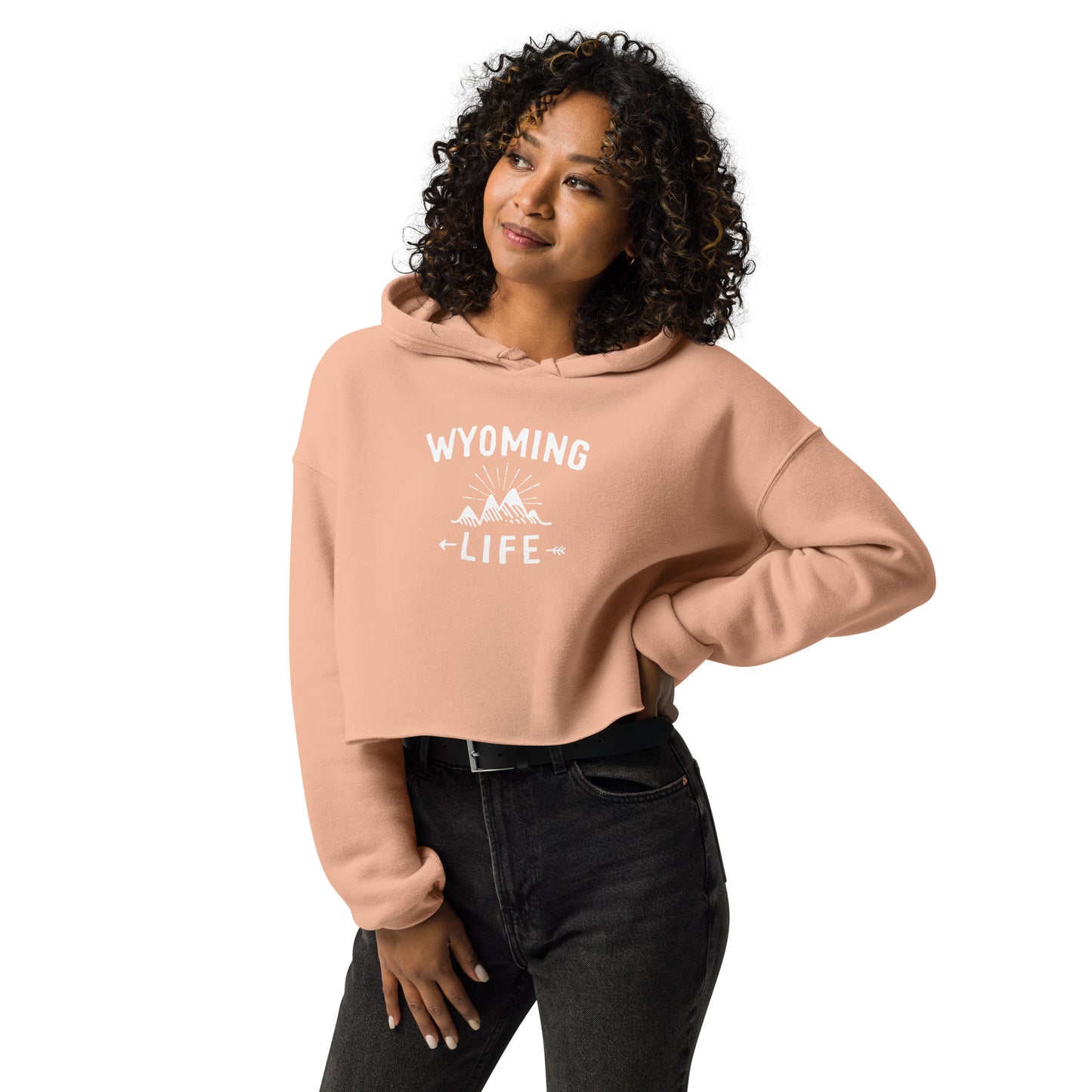 Wyoming Life Crop Hoodie