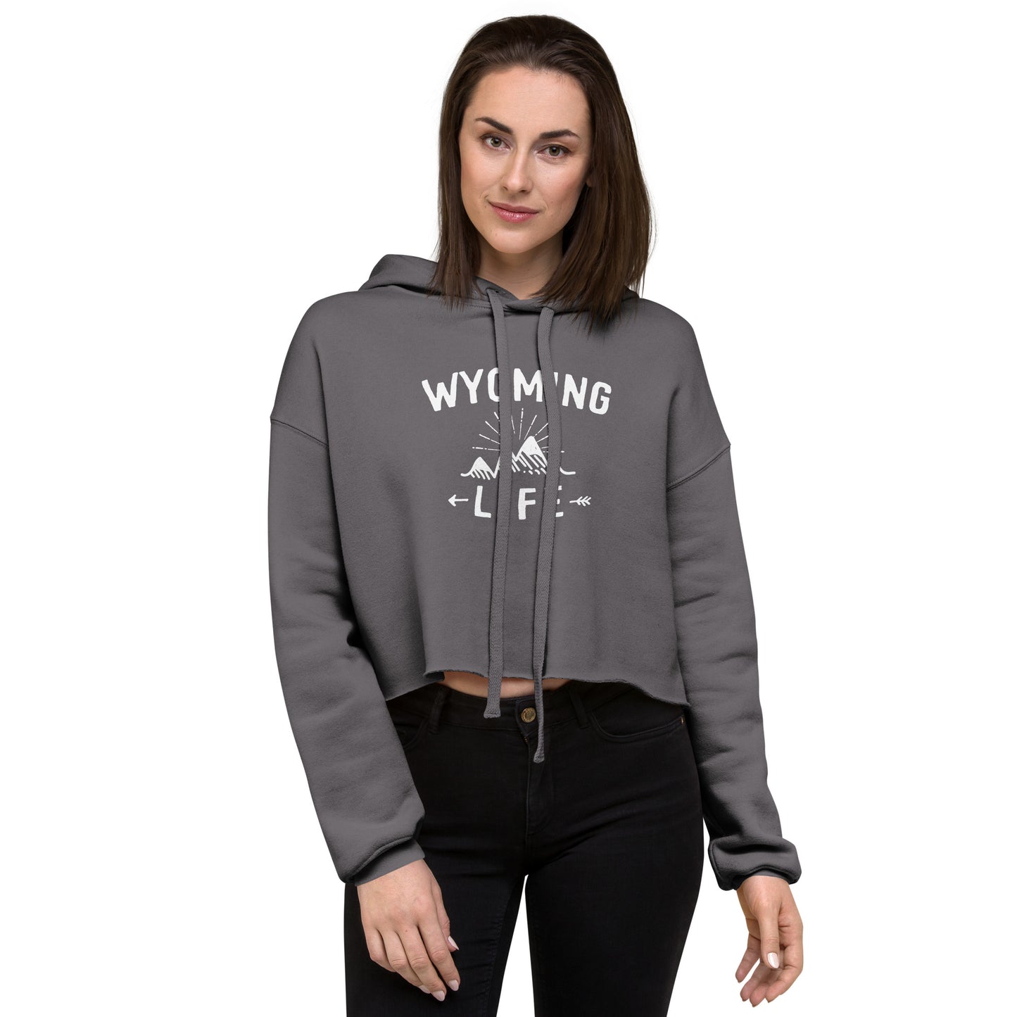 Wyoming Life Crop Hoodie